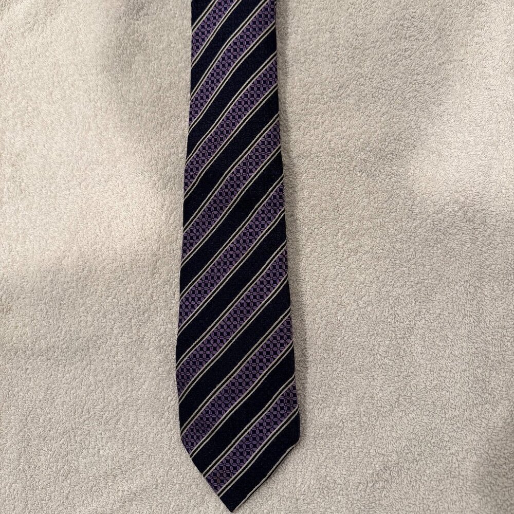 AMAZING MEN'S LIMITED EDITION ERMENEGILDO ZEGNA BLACK LABEL VINTAGE TIE - ITALY
